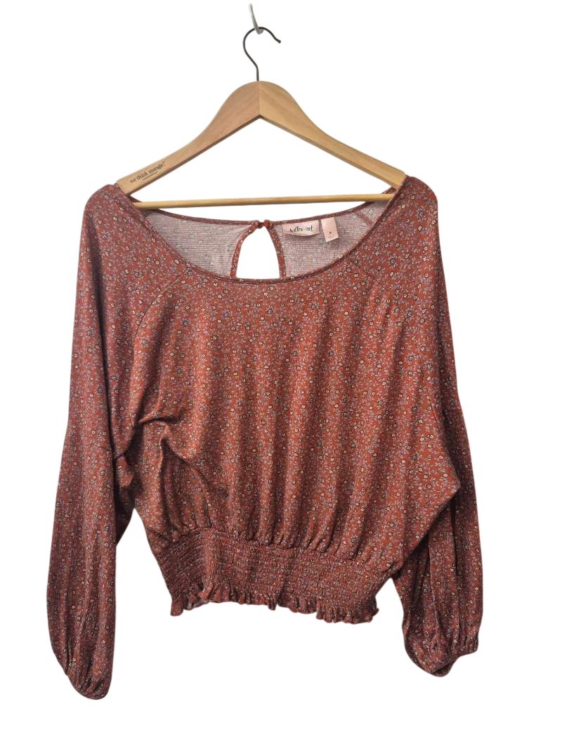 Willow + Root Smocked Hem Long Sleeves