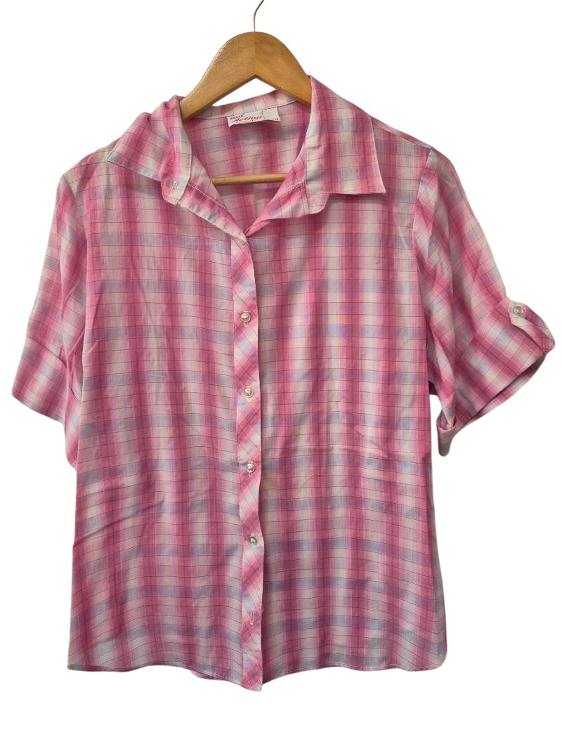 Shirt Action Vintage Button-Up Blouse Vintage