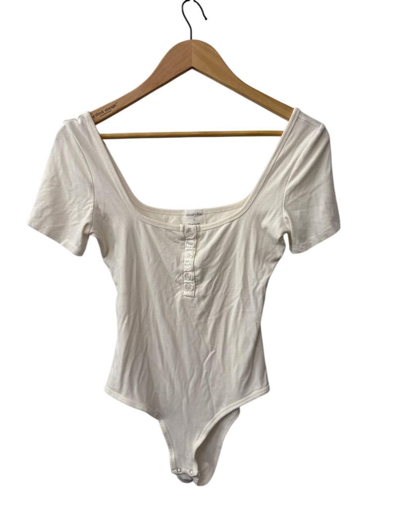 Amaryllis Buttoned Bodysuit Short Sleeves