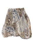 Metro Style Patterned A-Line Skirt