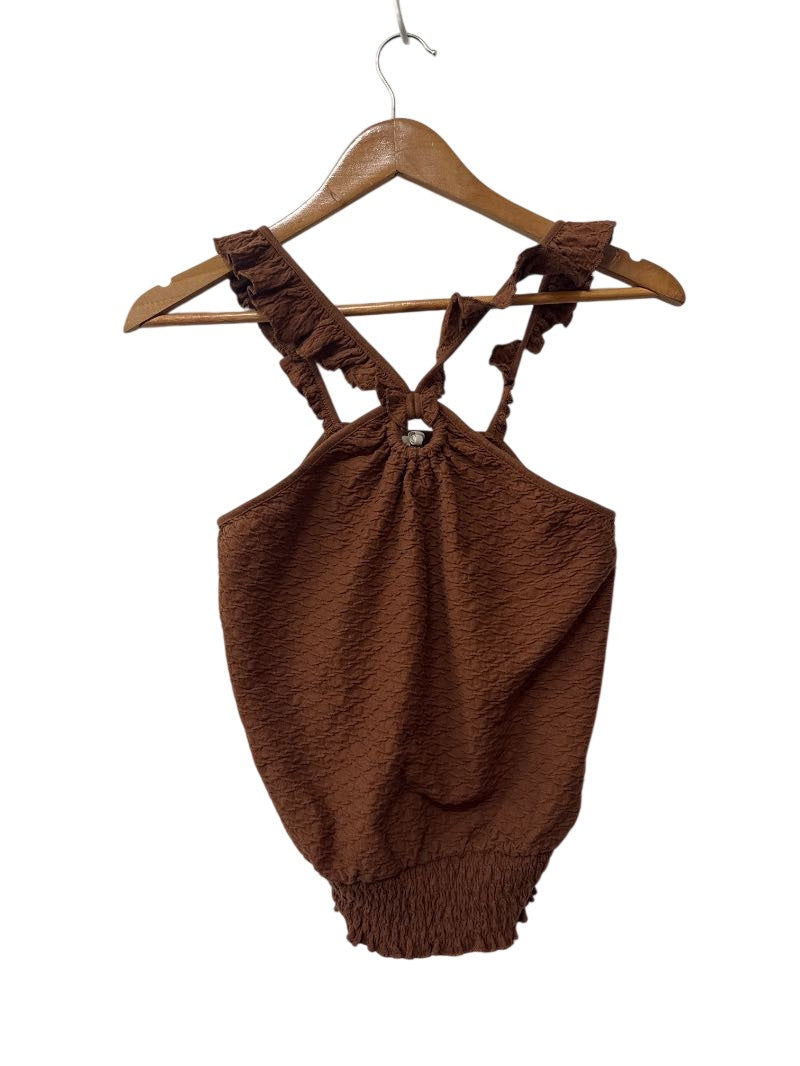Anthropologie Ruffled Strap Tanks
