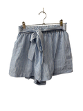 Tie-Waist Striped Shorts