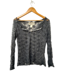 Not & Me Sheer Floral Long Sleeves