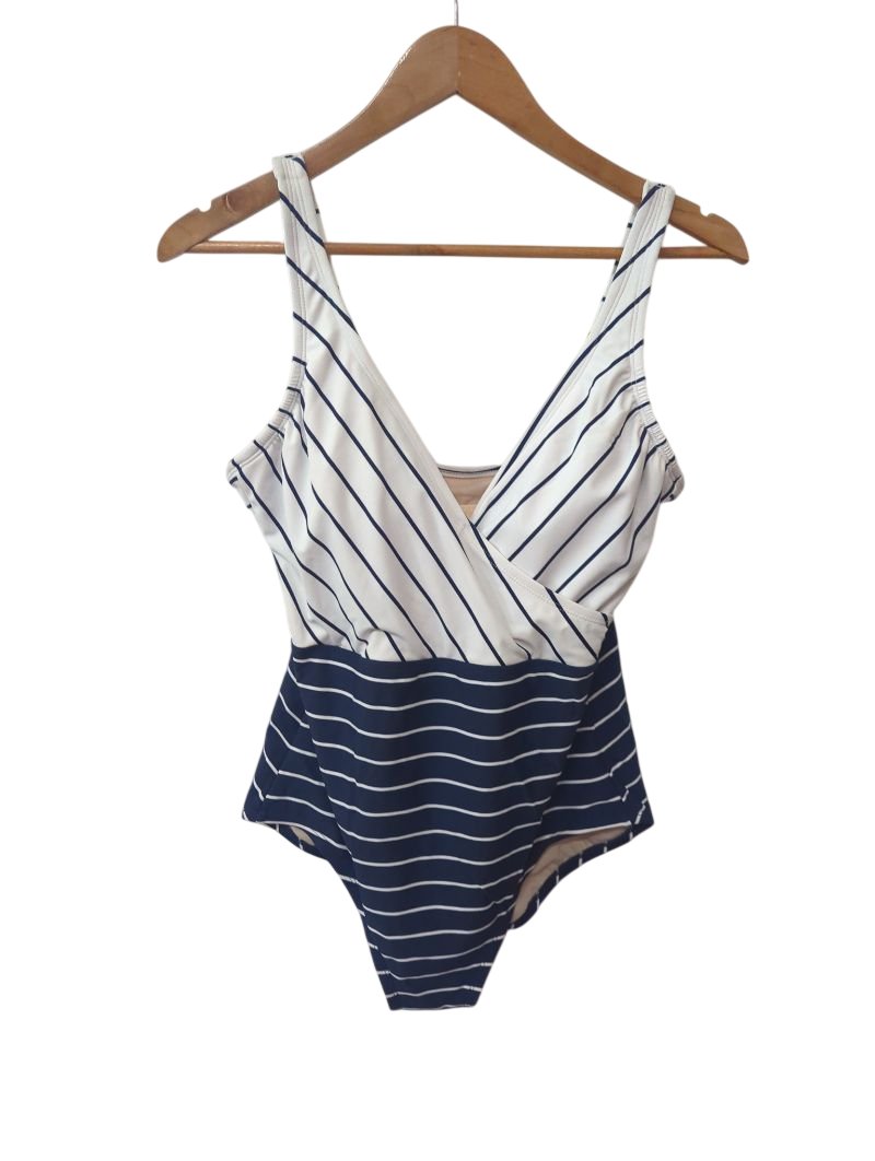 Kona Sol Striped One-Piece Swimwear