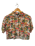Forever 21 Printed Button-Up Short Sleeves