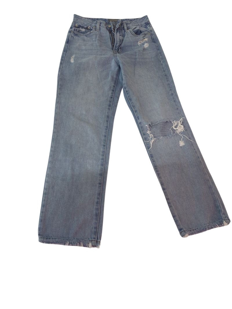 Justusa Distressed Straight Leg Jeans