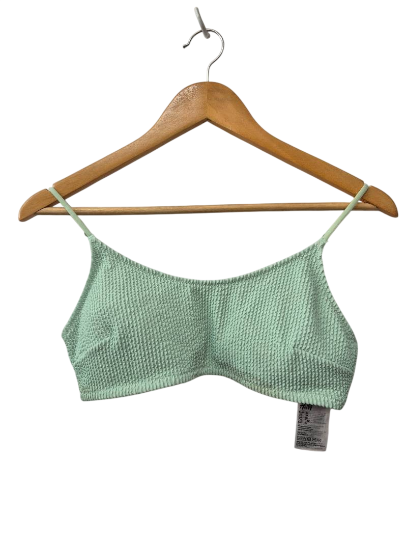 H&M Textured Bikini Top Swimwear