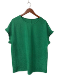 Textured Crewneck Short Sleeves
