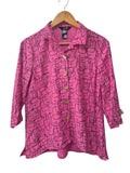 Ali Miles Button Front Short Sleeves