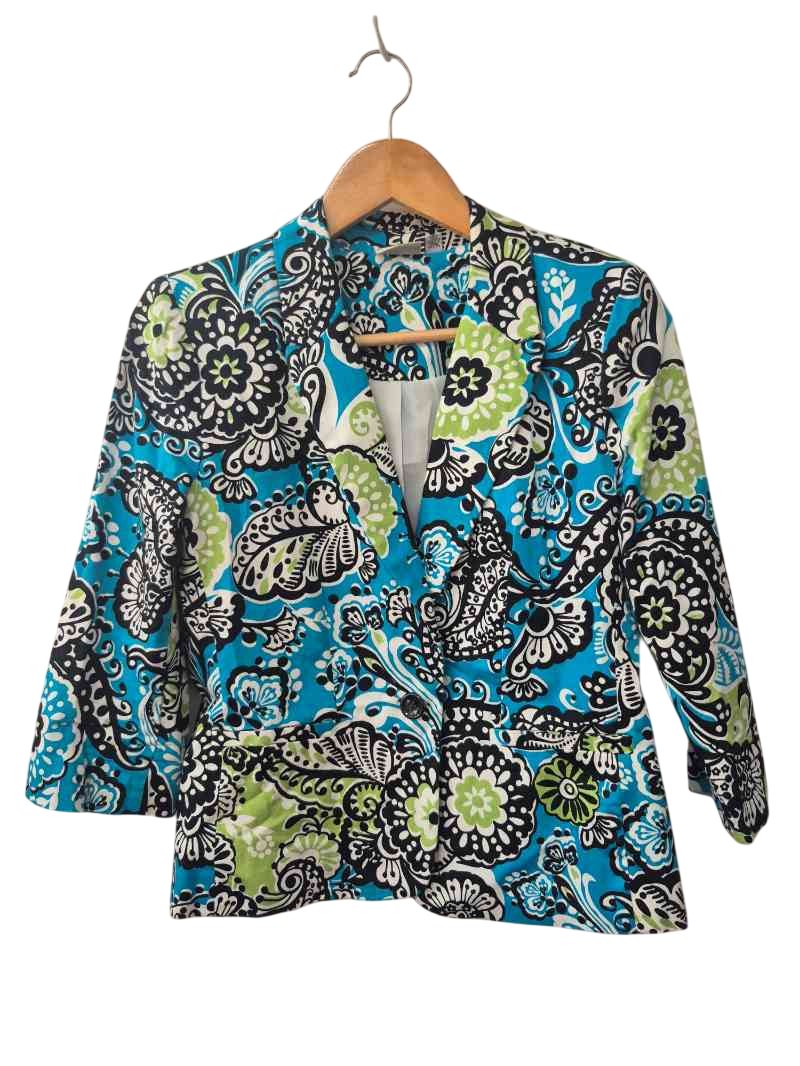 Kim Rogers Floral Blazer Vintage