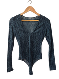 V-Neck Bodysuit Long Sleeves