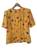 SK & Company Polka Dot Blouse Vintage