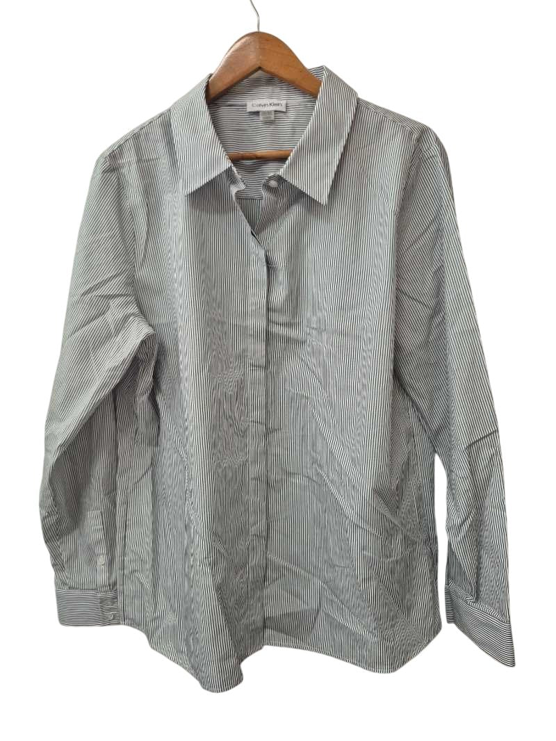 Calvin Klein Striped Button-Down Men's