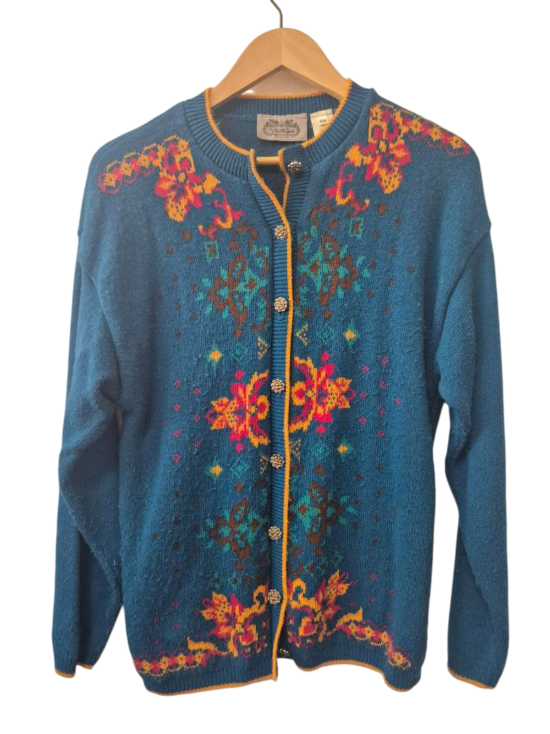 The Villager Embroidered Cardigan Vintage