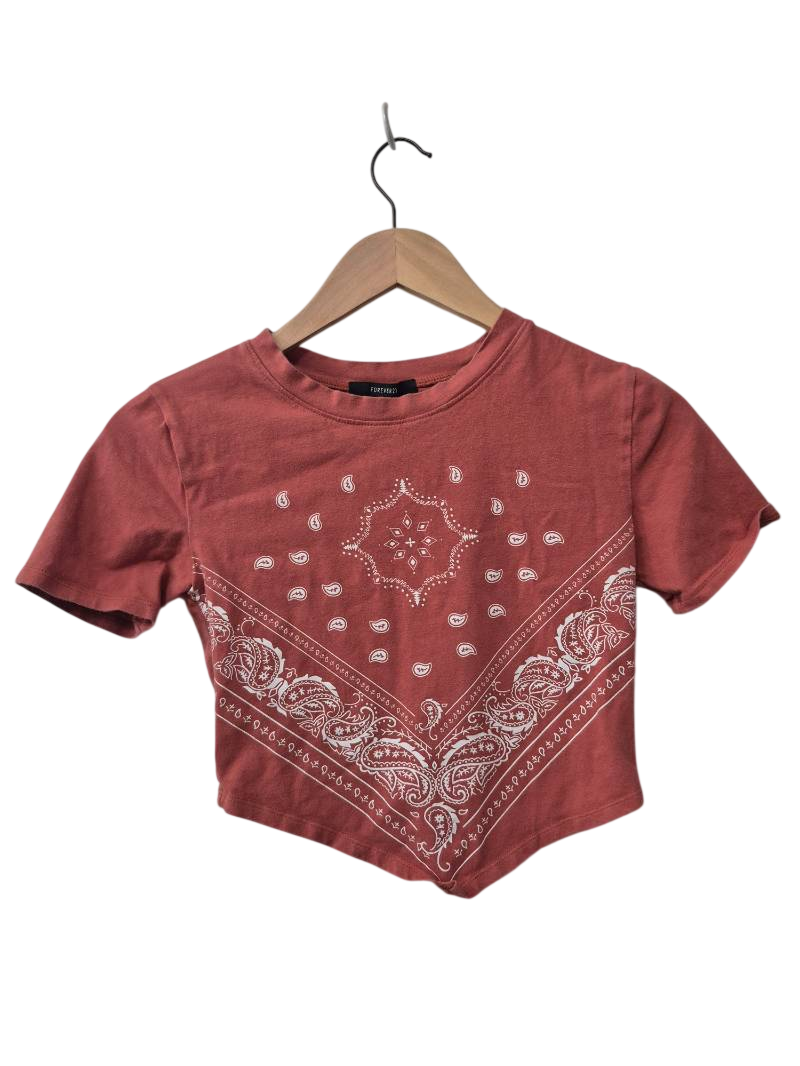 Forever 21 Bandana Print Short Sleeves