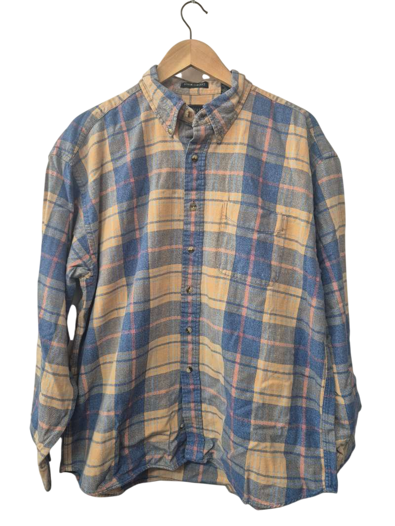 Van Heusen Plaid Button-Up Shirt Vintage