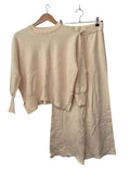 Anrabees Wide Leg Sweater Set