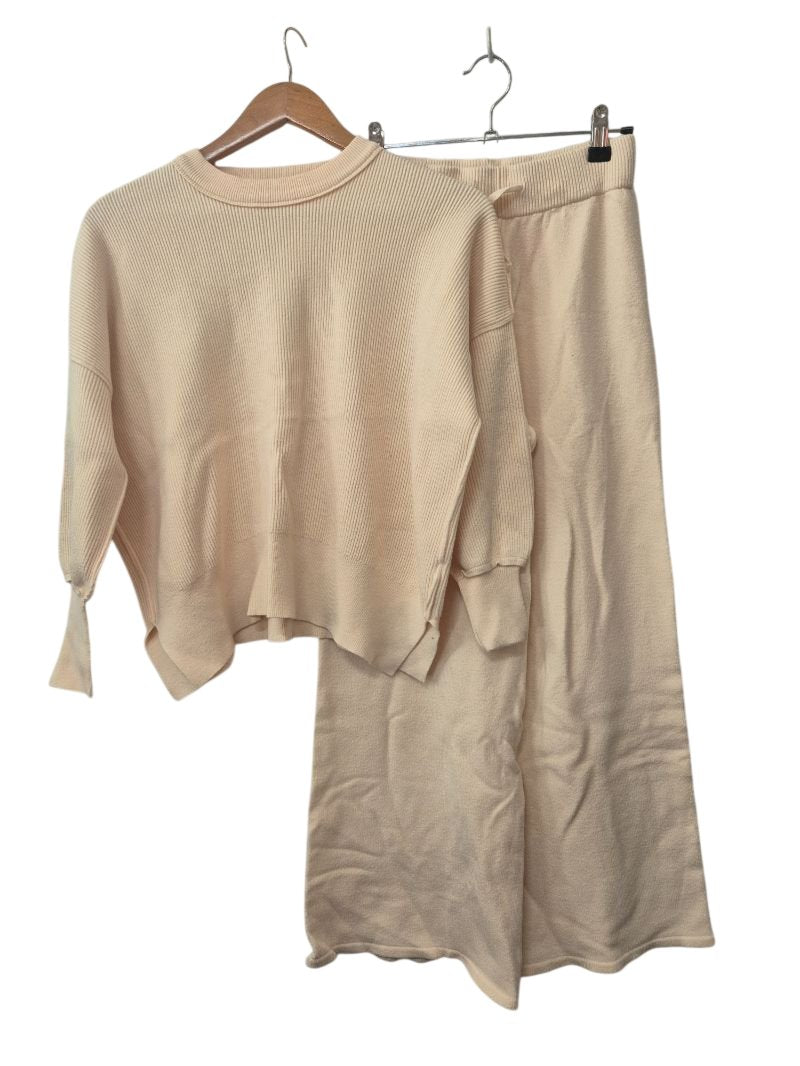 Anrabees Wide Leg Sweater Set