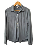 Green Envelope Button-Up Shirt Long Sleeves