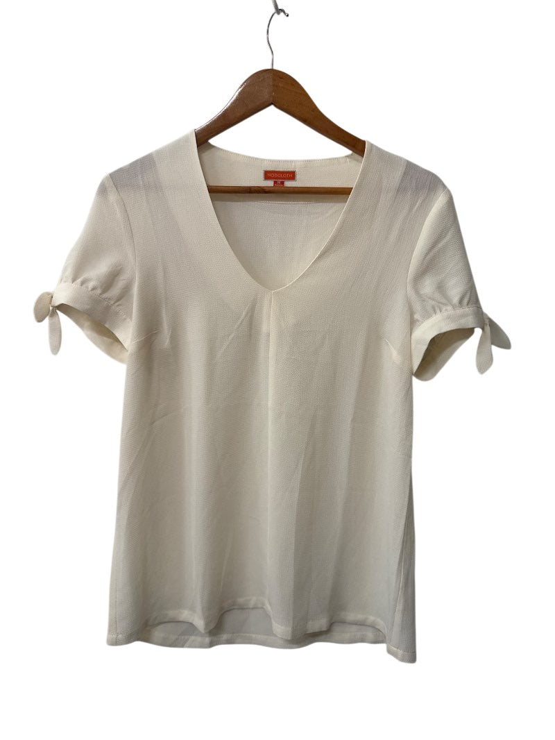 Modcloth V-Neck Tie-Sleeve Short Sleeves