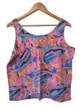 Ice Fire Floral Tank Top Vintage