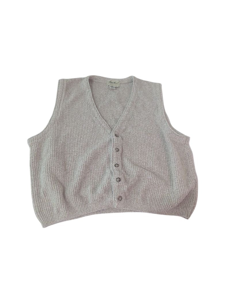 Eddie Bauer Knit Button Vest Vintage
