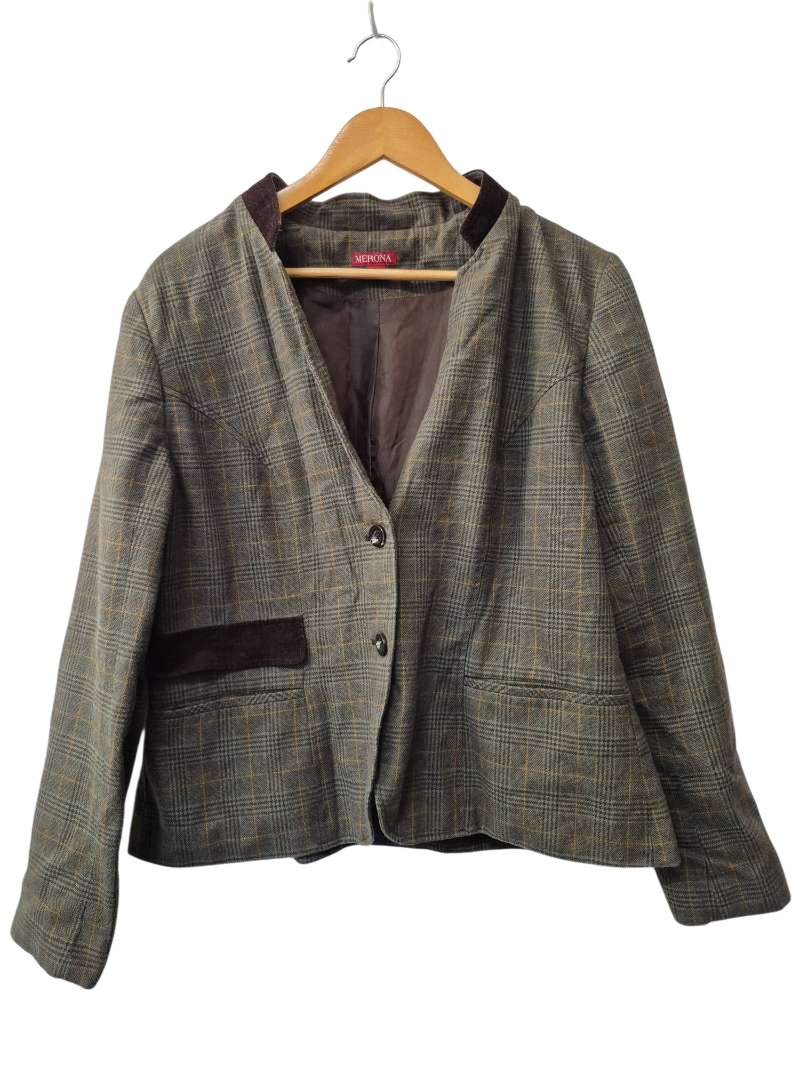Merona Plaid Blazer Outerwear