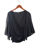 RN Studio Draped Glitter Top Vintage