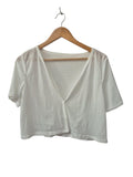 Button Front Cardigan Short Sleeves