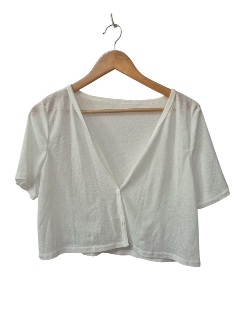 Button Front Cardigan Short Sleeves