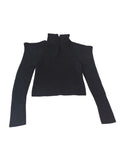 Line and Dot High Neck Sweaters