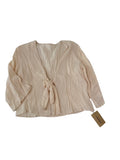 Asskdan Tie Front Long Sleeves