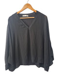 Zara V-Neck Blouse Long Sleeves