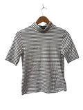 J.Crew Striped Turtleneck Short Sleeves
