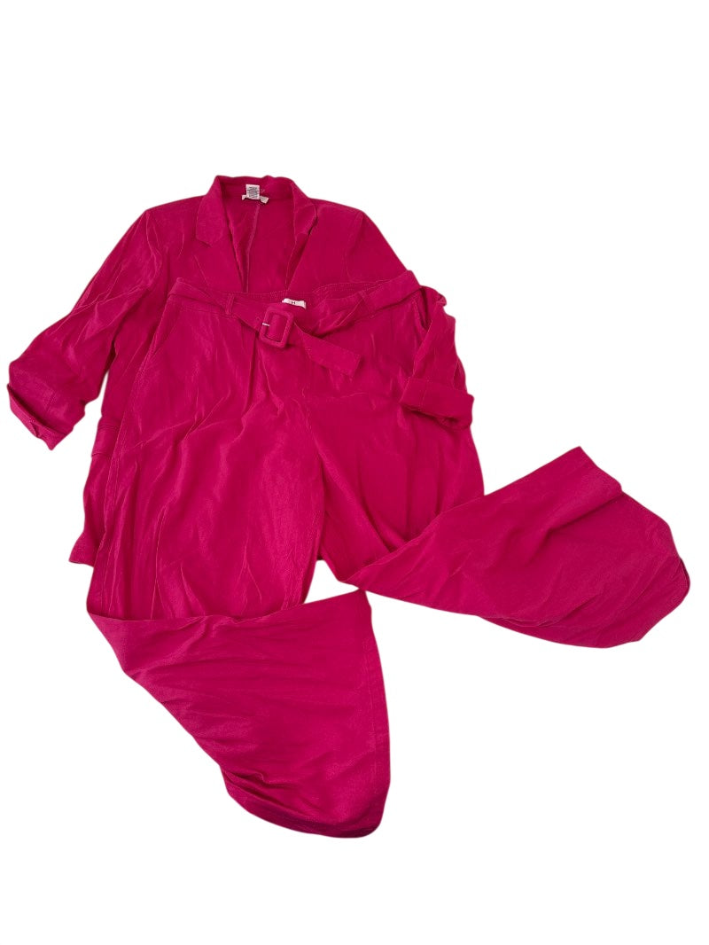 Halston Belted Jacket Set Set