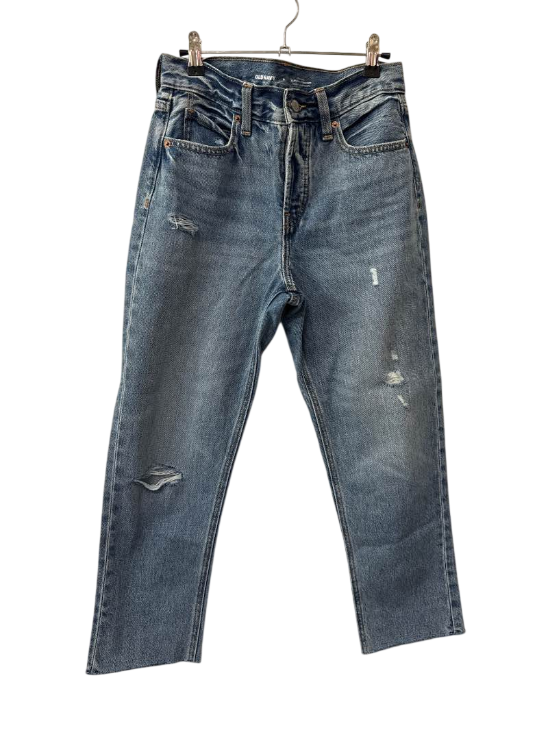 Old Navy Distressed Straight-Leg Jeans