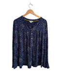 Boden Button-Front Blouse Long Sleeves