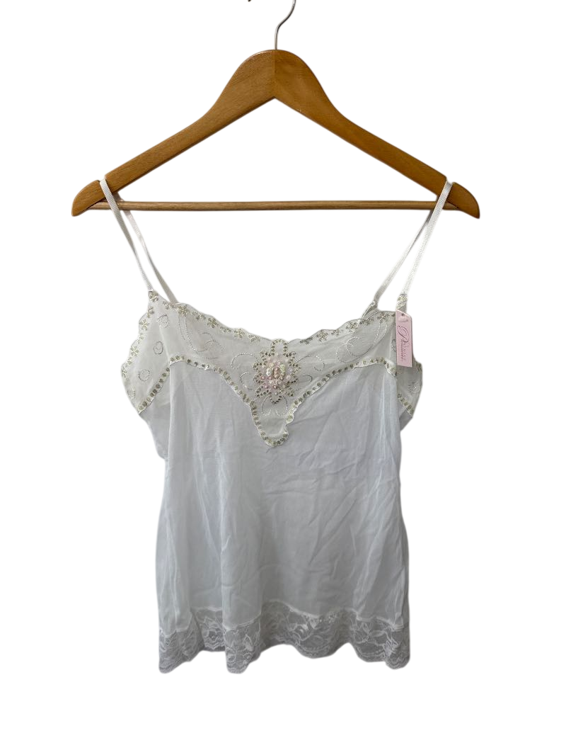 Simple Pleasures Beaded Lace Camisole Vintage