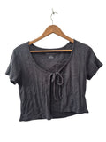 American Eagle Tie Front Short Sleeves