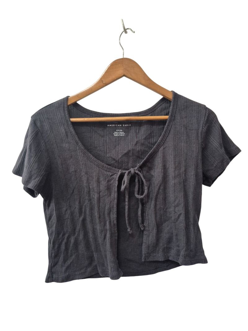 American Eagle Tie Front Short Sleeves