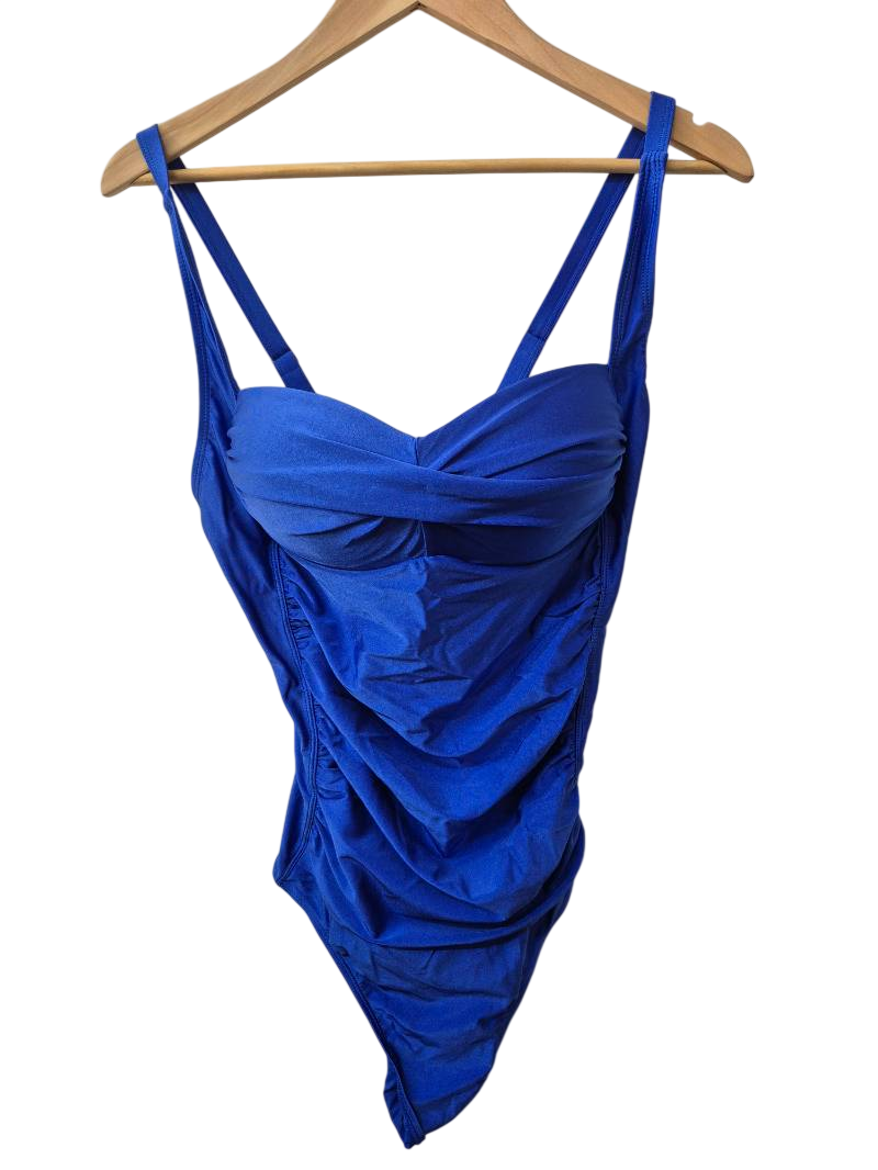 Betsy Johnson Ruched One-Piece Swimwear