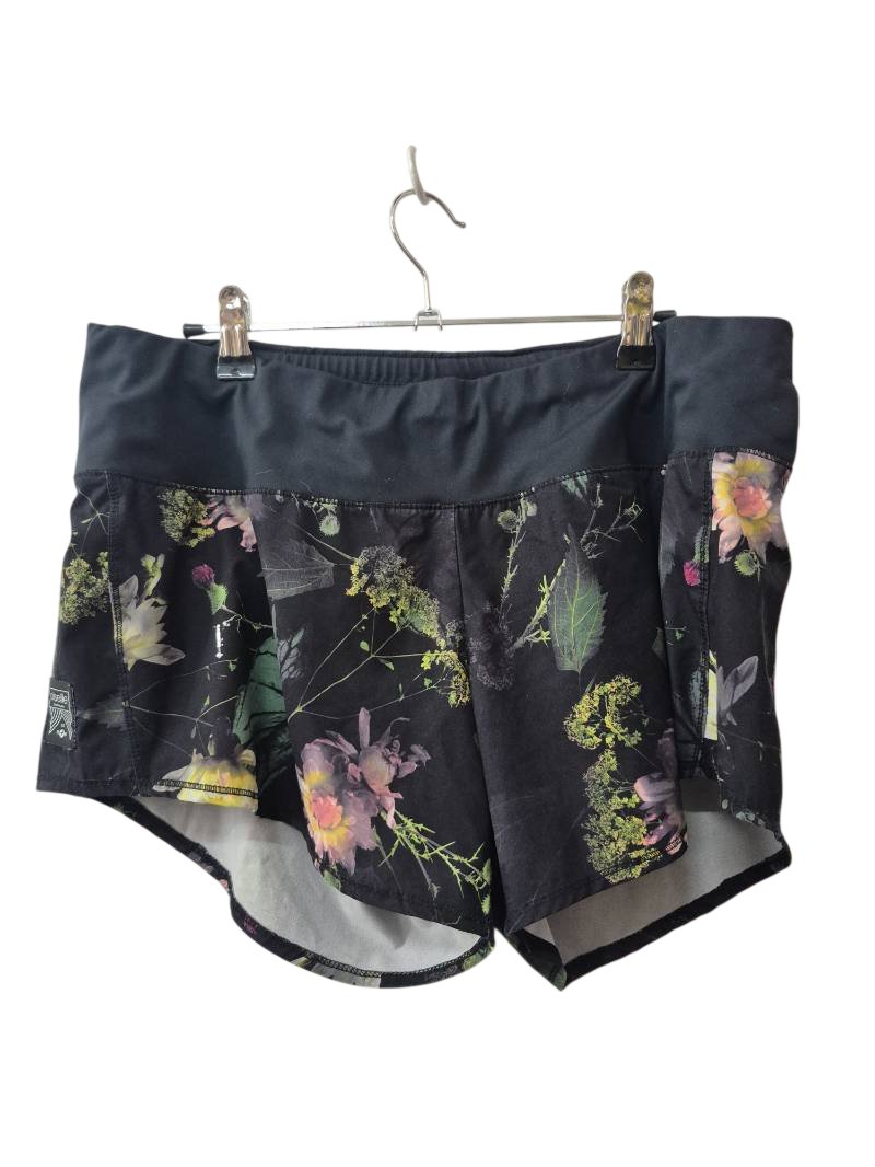 Oiselle Floral Running Shorts Athletic