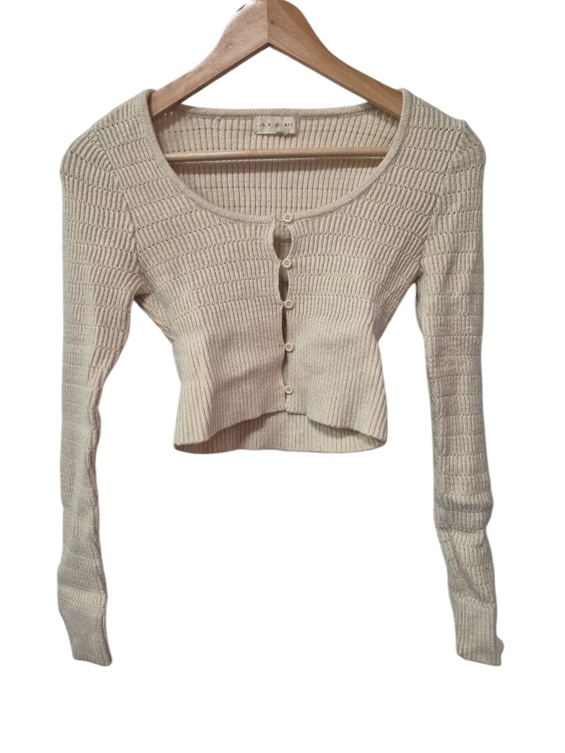 L.A. Hearts Cropped Button-Up Sweaters