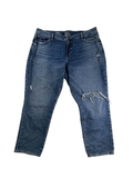 A.n.a Distressed Straight Leg Jeans