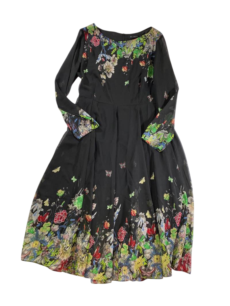 Unknown  Floral long-sleeve dress Dresses
