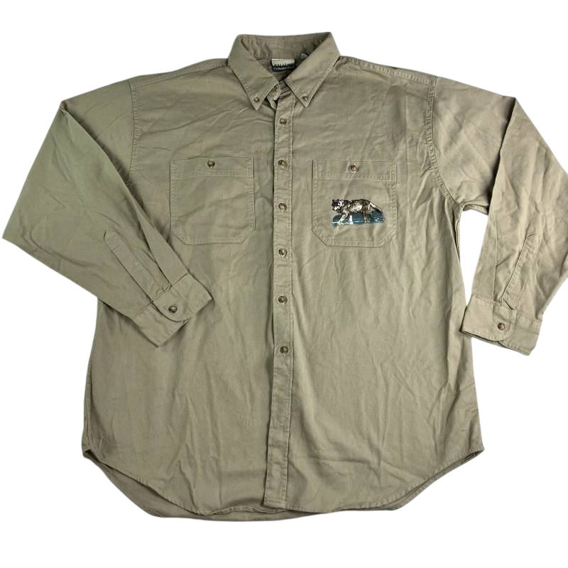 Coldwater Creek Embroidered Button-Up Shirt Vintage