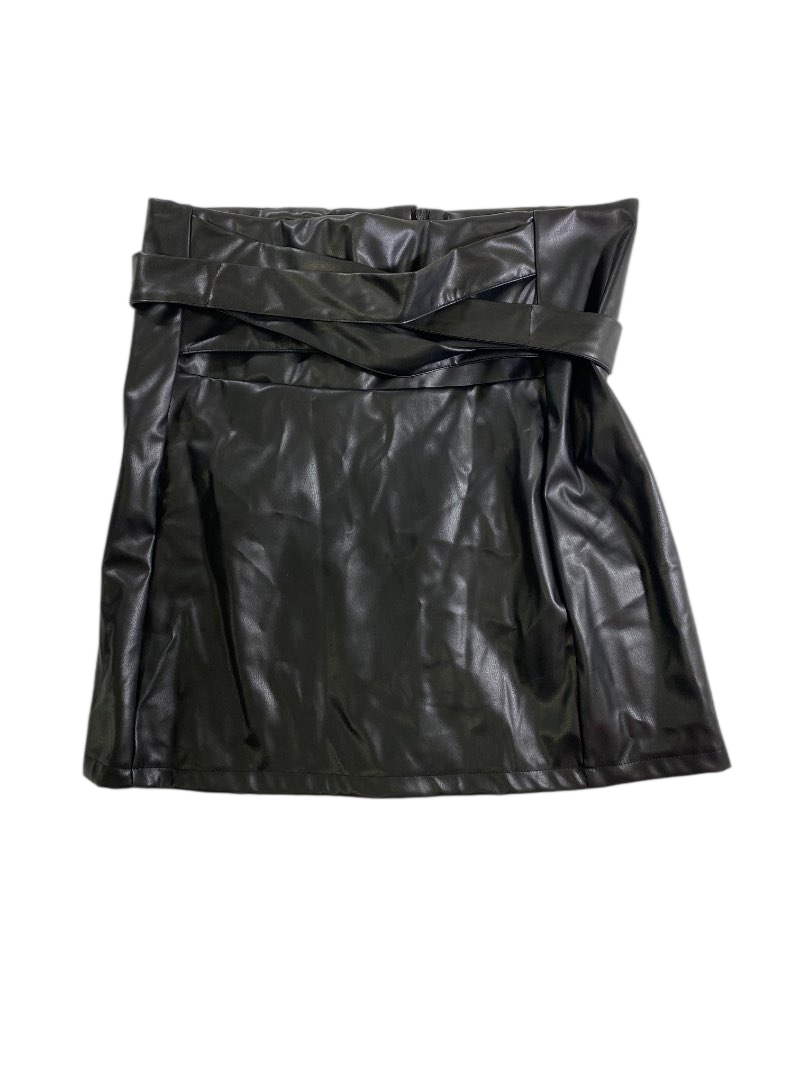 Shein Faux Leather Wrap Skirt