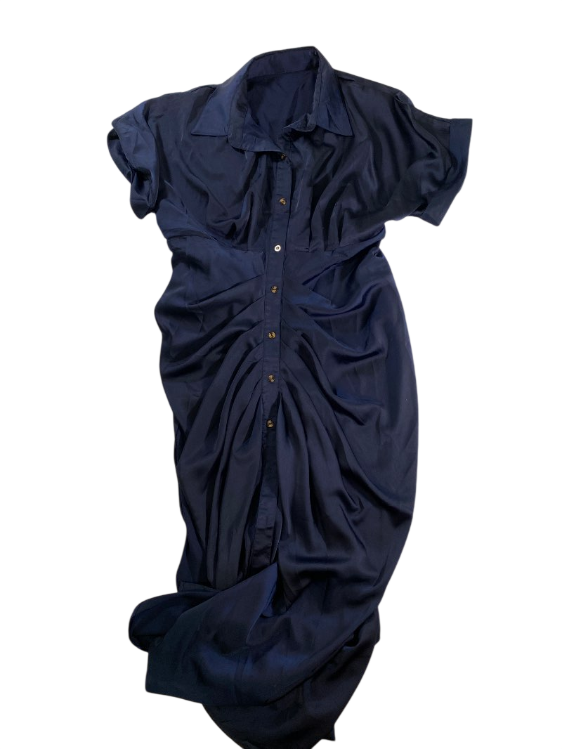 Unknown  Ruched Button-Up Dresses