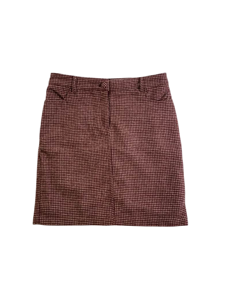Cupcakes and cashemere Houndstooth Mini Skirt Skirt