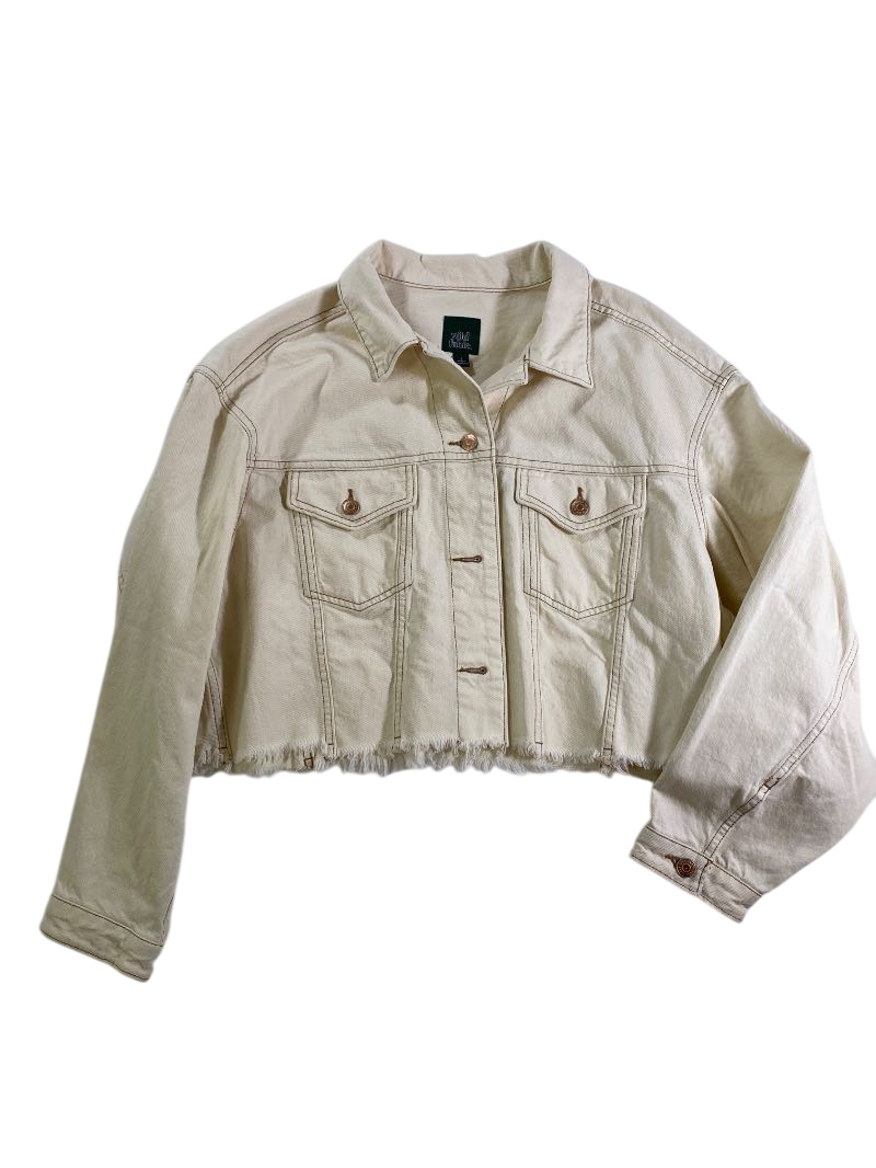 Wild fable  Cropped Frayed Jacket Outerwear